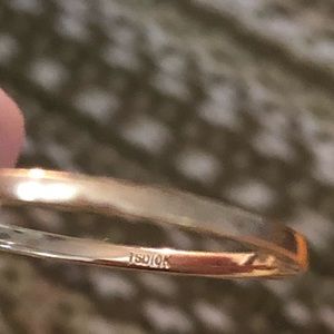 10 Karat yellow gold ring with aquamarine